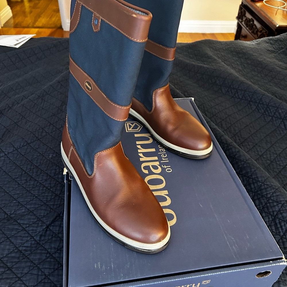 Dubarry of Ireland Men's Brown and Blue SAILING Boots